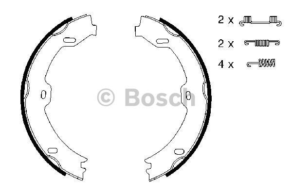 Bosch Handbrake shoes – price 131 PLN