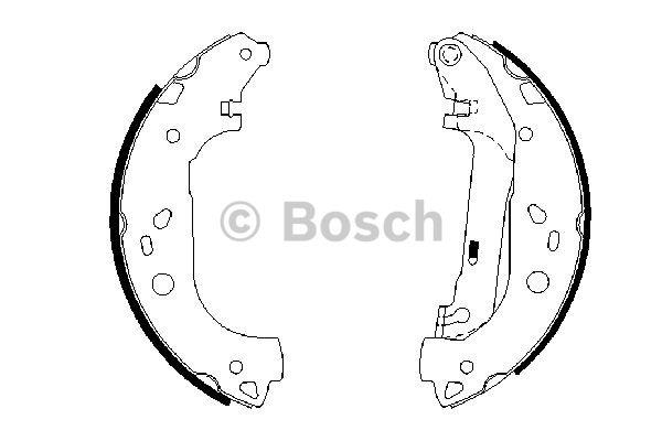 Brake shoe set Bosch 0 986 487 667