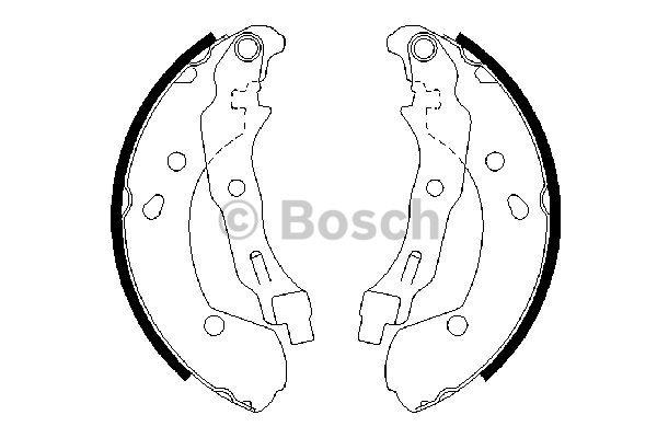 Bosch Brake shoe set – price 127 PLN
