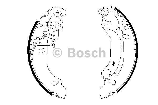 Bosch Brake shoe set – price 123 PLN