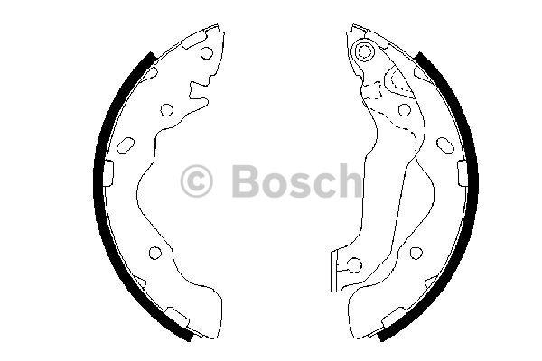 Bosch Brake shoe set – price 138 PLN