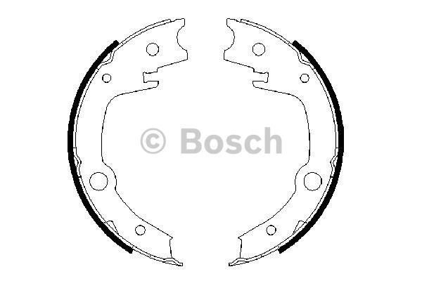 Bosch Parking brake shoes – price 97 PLN
