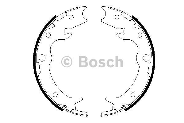 Bosch Parking brake shoes – price 106 PLN