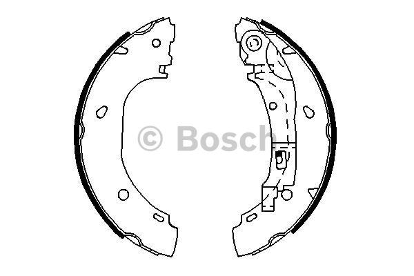 Bosch Brake shoe set – price 187 PLN