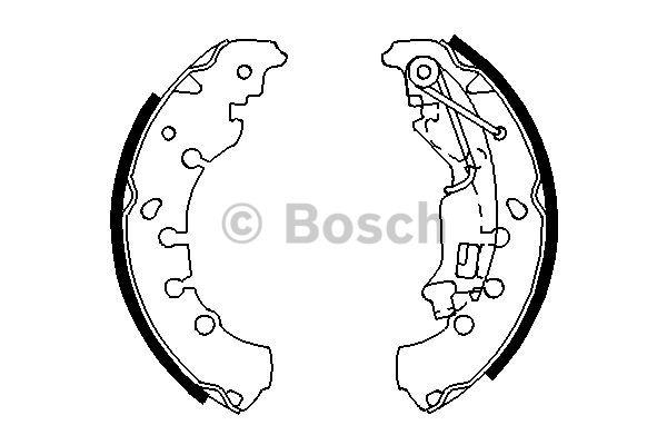 Bosch Brake shoe set – price 115 PLN