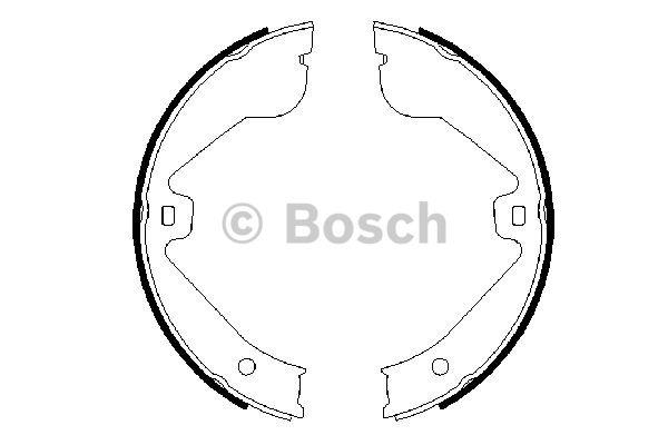 Bosch Parking brake shoes – price 158 PLN