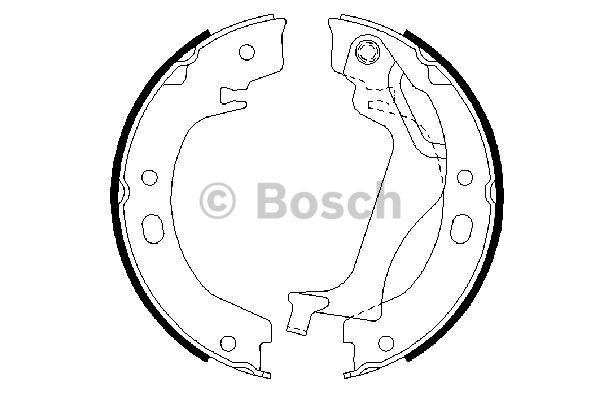 Bosch Parking brake shoes – price 110 PLN
