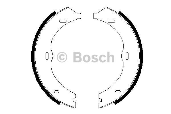 Bosch Parking brake shoes – price 160 PLN