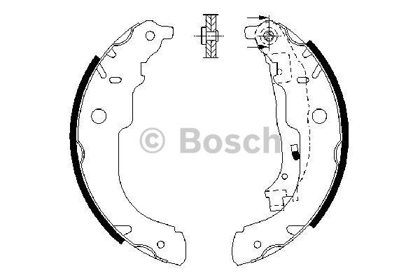Bosch Brake shoe set – price 136 PLN