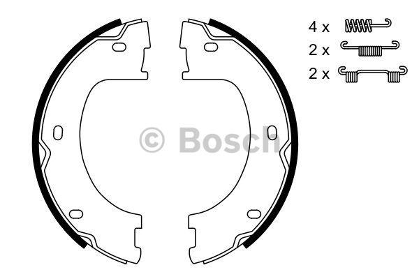 Bosch Handbrake shoes – price 181 PLN