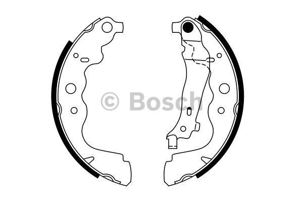 Bosch Brake shoe set – price 196 PLN