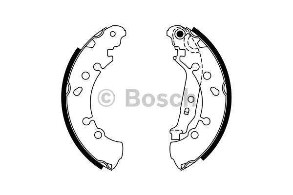 Bosch Brake shoe set – price 125 PLN