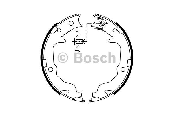 Bosch Handbrake shoes – price [object Object] PLN