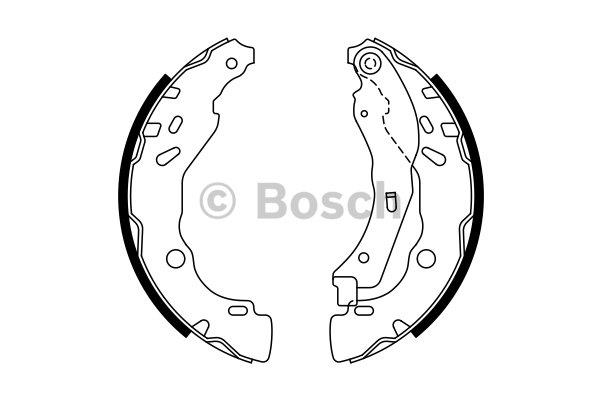 Brake shoe set Bosch 0 986 487 771