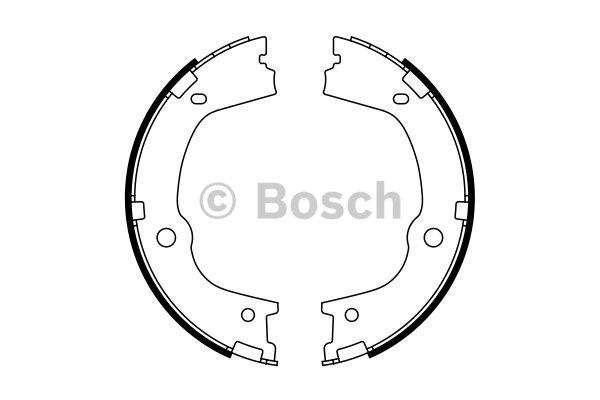 Bosch Parking brake shoes – price 114 PLN