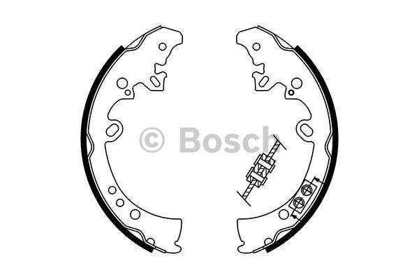 Brake shoe set Bosch 0 986 487 787