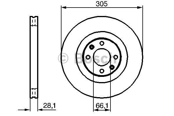 Bosch Brake disc – price [object Object] PLN