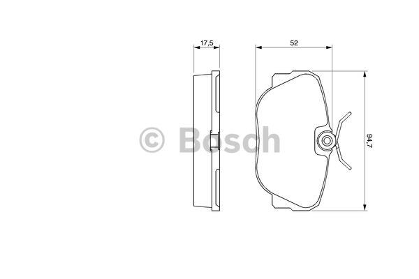 Bosch Brake pad set – price 107 PLN