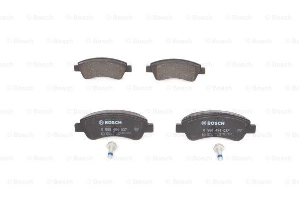 Brake Pad Set, disc brake Bosch 0 986 494 027