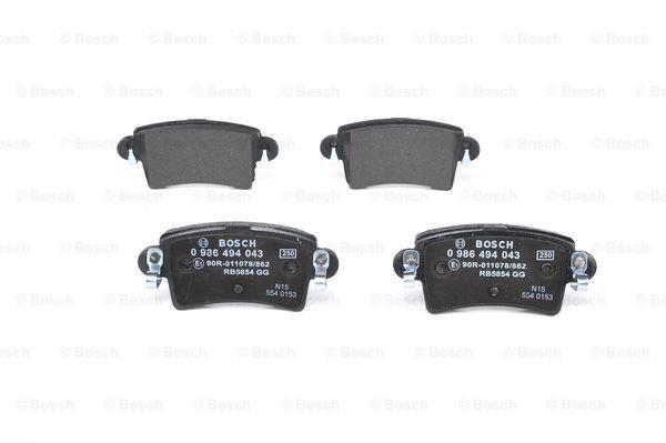Brake pad set Bosch 0 986 494 043