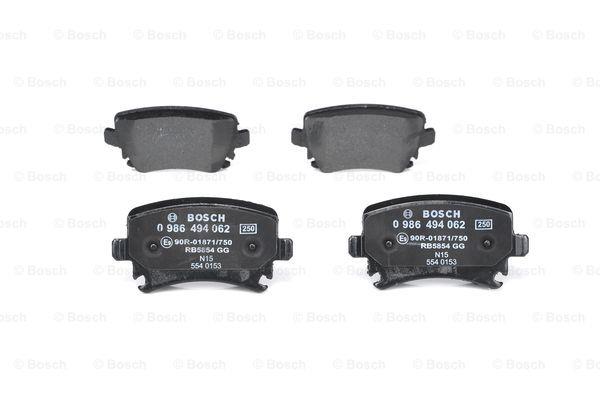 Brake Pad Set, disc brake Bosch 0 986 494 062