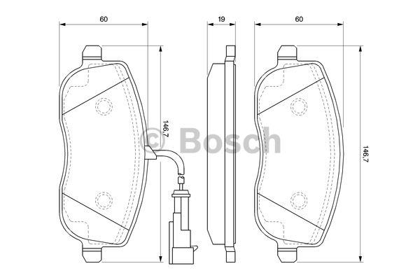 Bosch Brake pad set – price 213 PLN