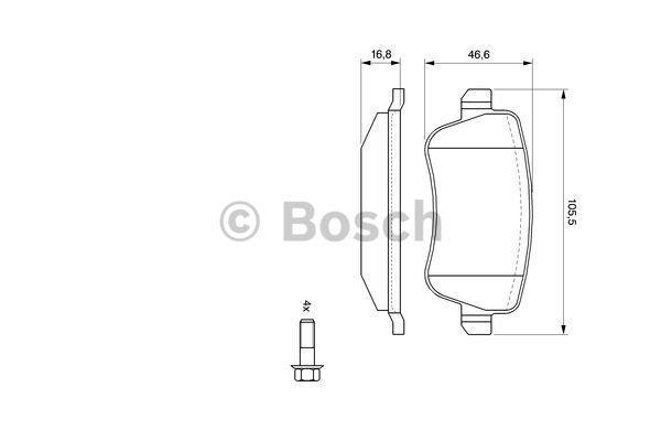Bosch Brake pad set – price [object Object] PLN