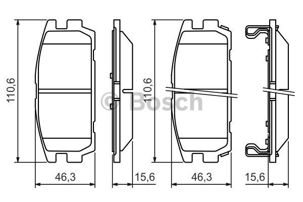 Bosch Brake pad set – price [object Object] PLN