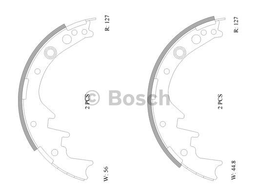 Bosch 0 986 AB0 066 Brake shoe set 0986AB0066