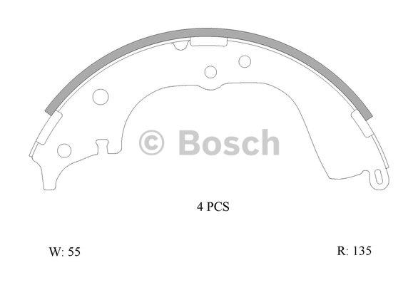 Bosch 0 986 AB0 115 Brake shoe set 0986AB0115