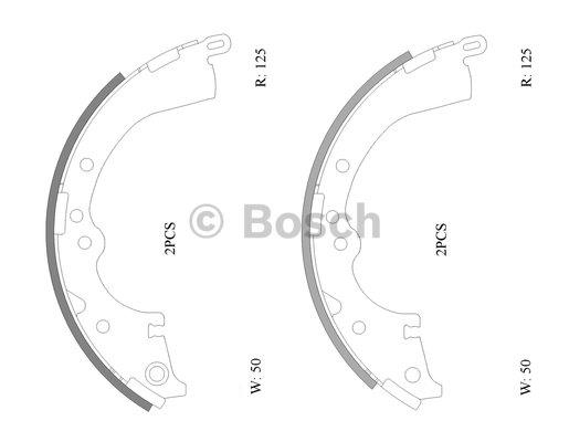 Bosch 0 986 AB0 116 Brake shoe set 0986AB0116