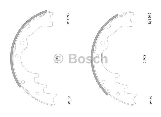 Bosch 0 986 AB0 158 Brake shoe set 0986AB0158