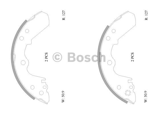 Bosch Brake shoe set – price