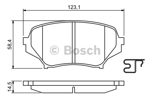 Bosch Brake pad set – price [object Object] PLN
