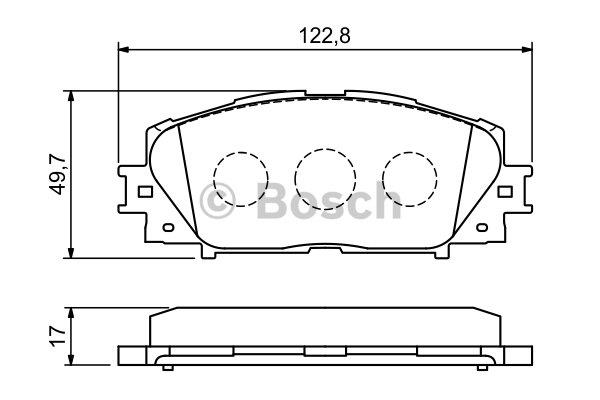 Bosch Brake pad set – price 114 PLN