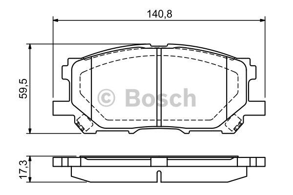 Bosch Brake Pad Set, disc brake – price 163 PLN