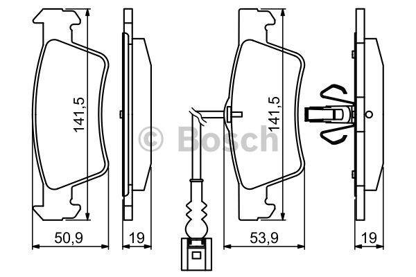 Bosch Brake pad set – price 207 PLN