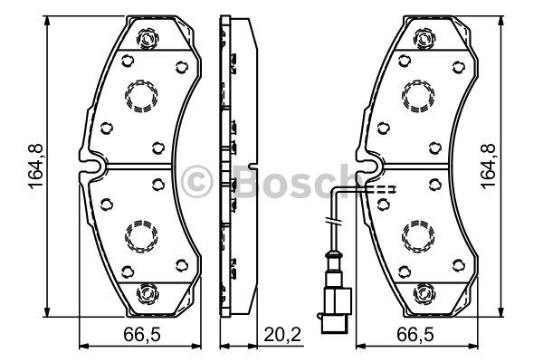 Bosch Brake pad set – price 203 PLN