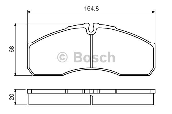 Bosch Brake pad set – price [object Object] PLN