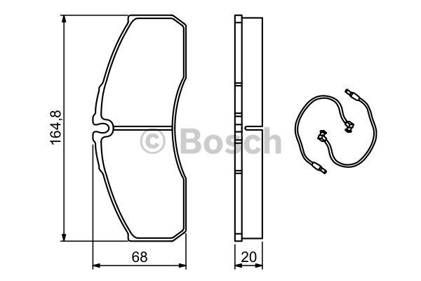 Bosch Brake pad set – price [object Object] PLN