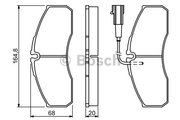 Bosch Brake Pad Set, disc brake – price 155 PLN