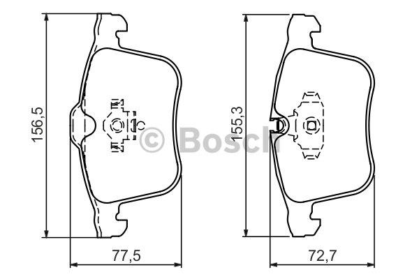 Bosch Brake pad set – price 190 PLN