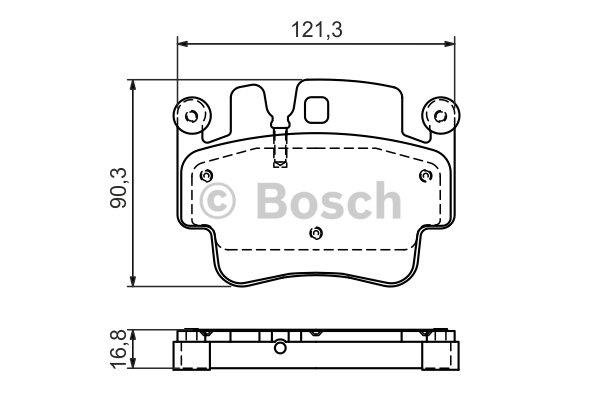 Bosch Brake pad set – price 227 PLN