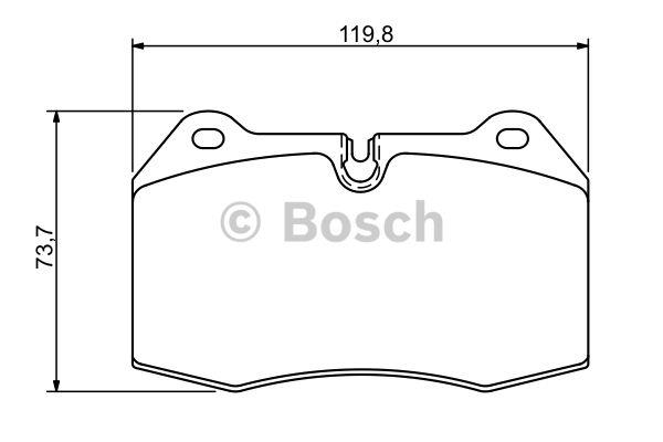 Bosch Brake pad set – price 181 PLN