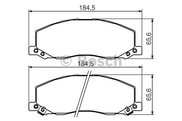 Bosch Brake pad set – price 234 PLN
