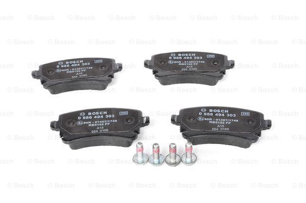 Brake pad set Bosch 0 986 494 303