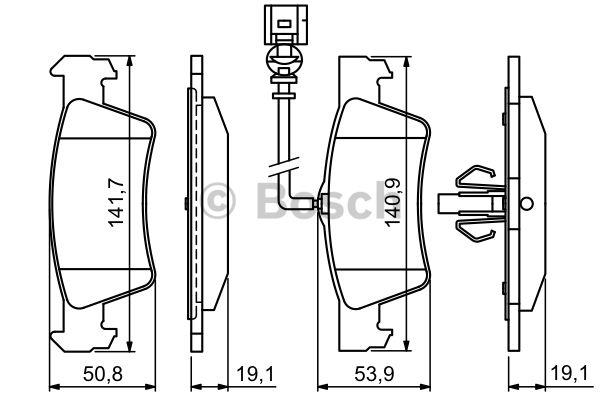 Bosch Brake pad set – price 191 PLN