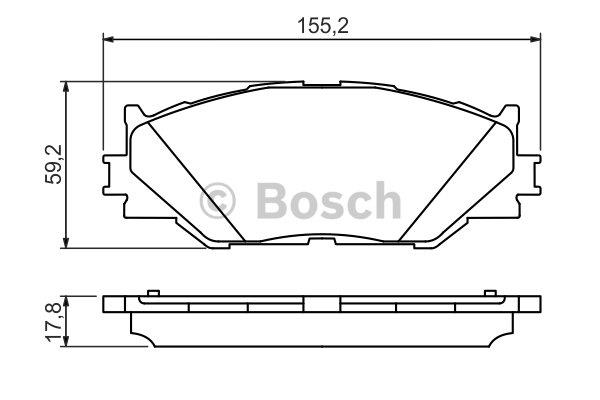 Bosch Brake pad set – price [object Object] PLN
