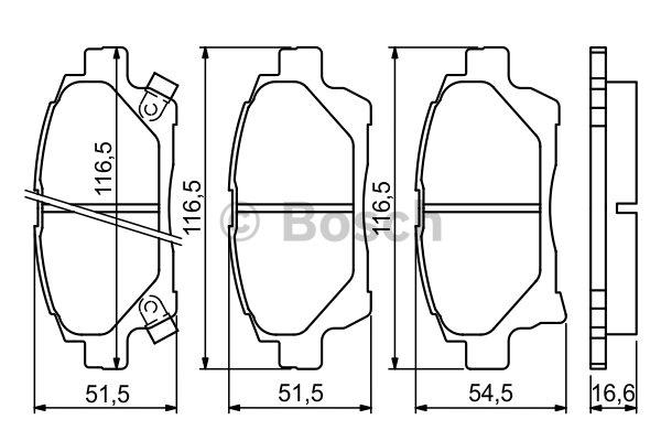 Bosch Brake pad set – price 138 PLN