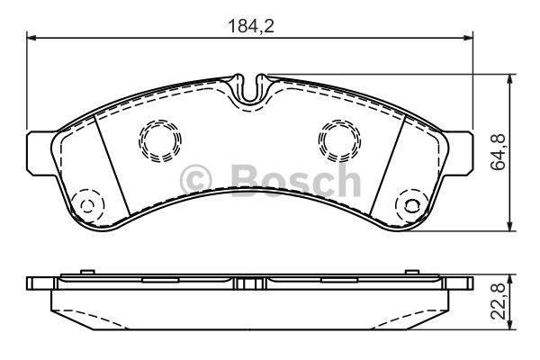Bosch Brake pad set – price 185 PLN